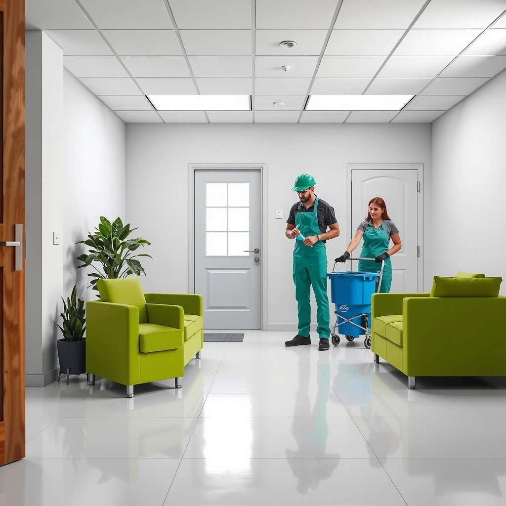 PureVault cleaning team at work